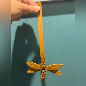 Portland leather mango Dragonfly Keychain